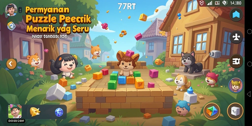 Tampilan gameplay Puzzle yang menarik dan penuh tantangan.