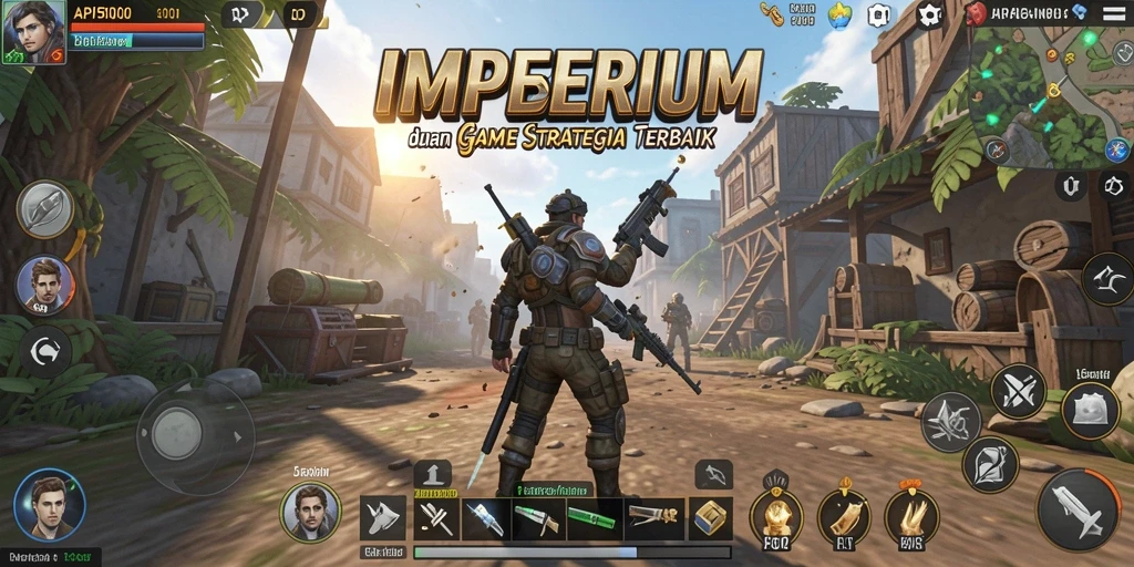 Tampilan gameplay dinamis dalam API5000 yang menguji keterampilan strategi.