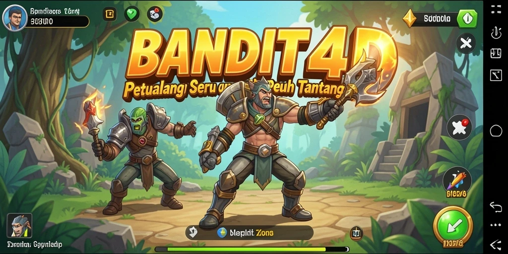 Tampilan gameplay seru dari BANDIT4D yang penuh dengan aksi petualangan.