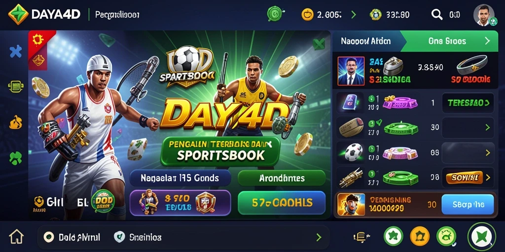 Screenshot gameplay Sportsbook DAYA4D yang menampilkan posisi taruhan terkini.