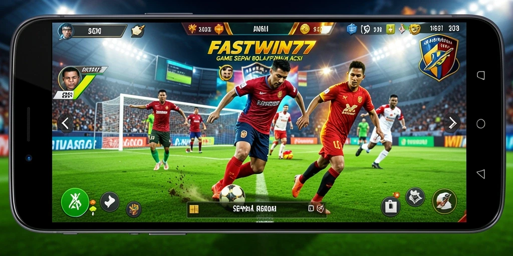 Gameplay seru sepak bola di FASTWIN77 dengan grafis menakjubkan.