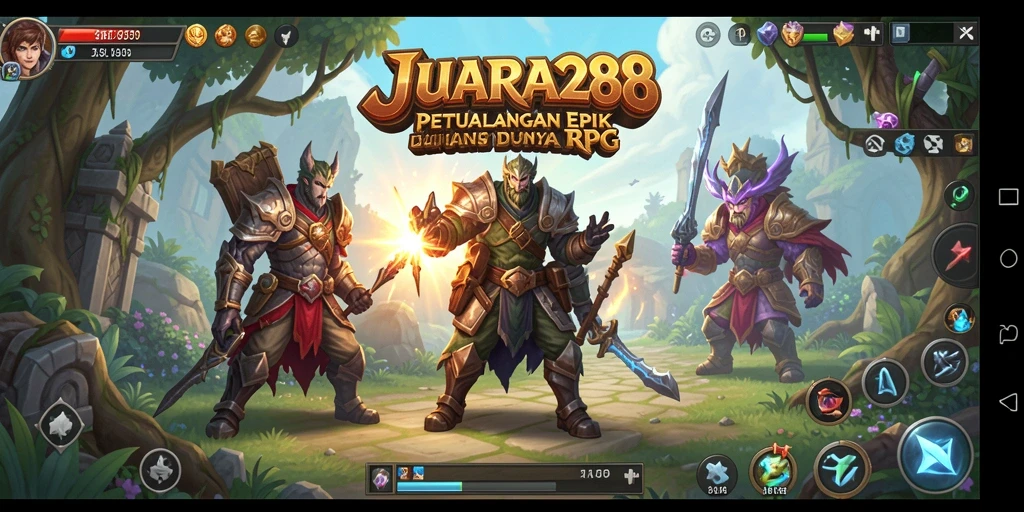 Tampilan gameplay JUARA288 yang mengasyikkan dalam petualangan RPG.