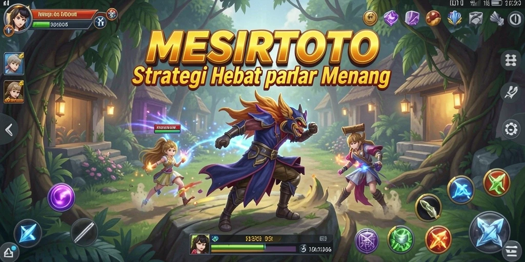 Screenshot gameplay MESIRTOTO yang menunjukkan strategi kompleks yang digunakan.