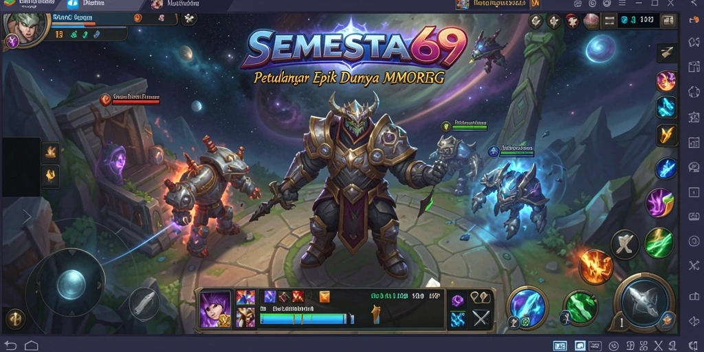Gameplay seru SEMESTA69 di dunia MMORPG yang menakjubkan.
