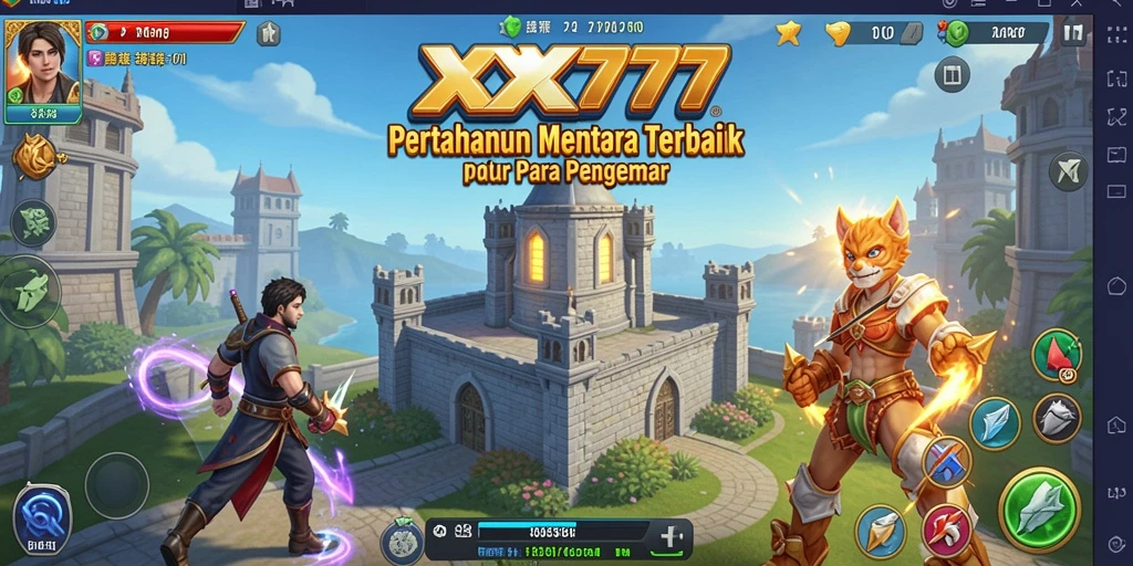 Tampilan gameplay XXX777 dengan aksi Tower Defense yang mendebarkan.